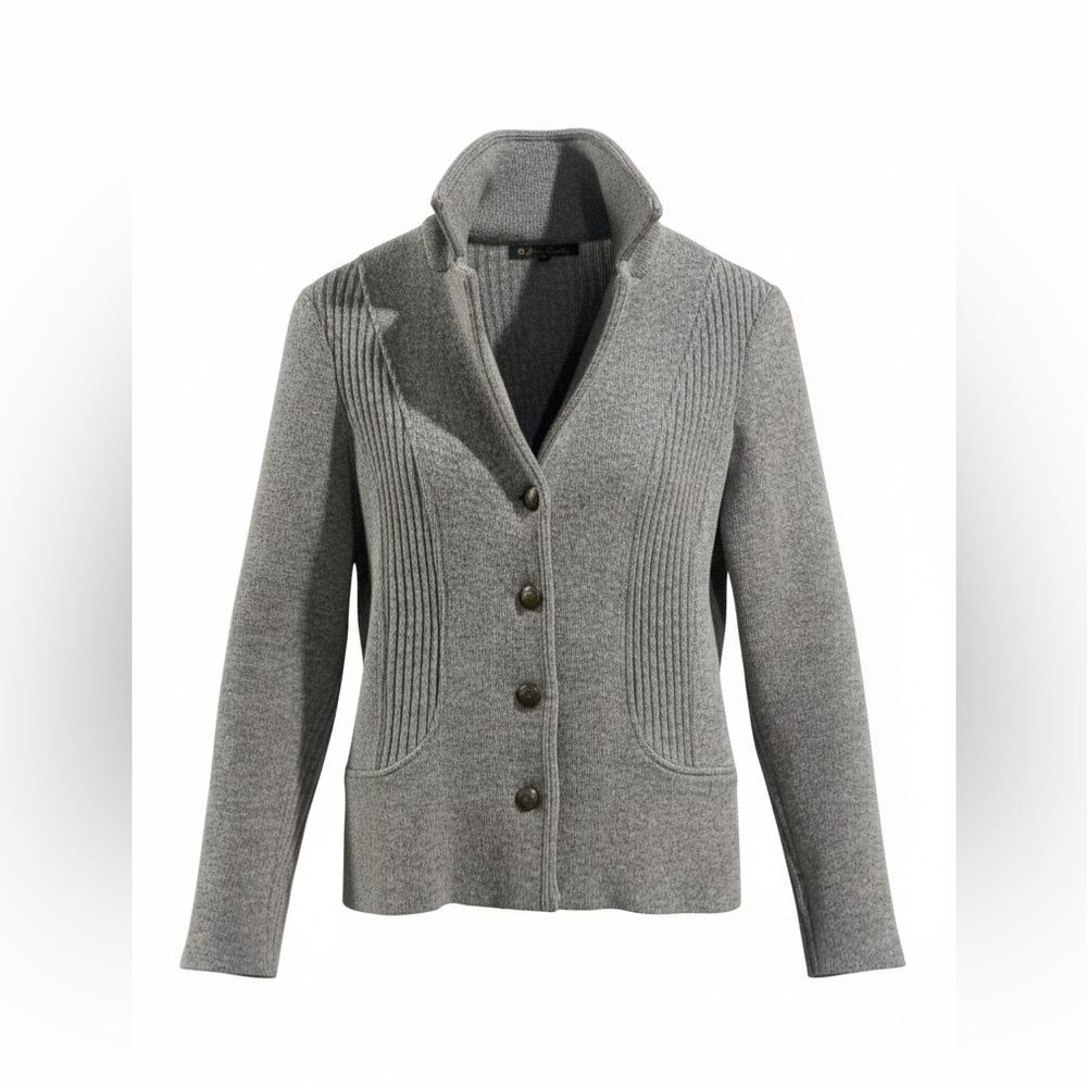 AMAZING  Brooks Brothers Gray Knit wool cashmere excellent condition